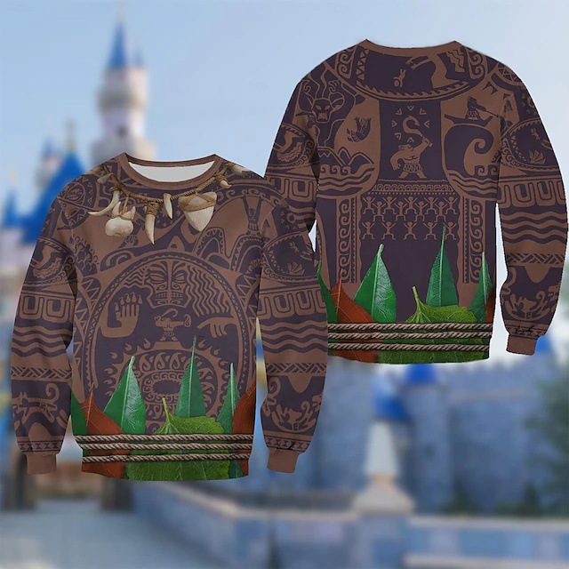 Fun Tribal Clothing 3D Digital Printing Spot Hombres y mujeres con el mismo estilo Primavera y otoño Sudadera suelta de manga larga Suéter de cuello redondo