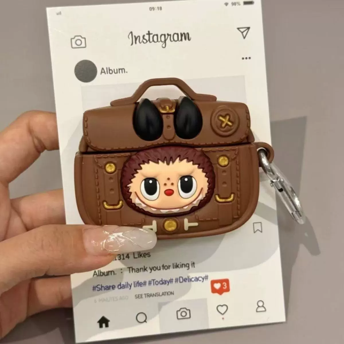 Cartoon Rab Cloth Bag Suitable for airpods4 Generation Protective Case Second Generation 3 Generation Pro2 Apple Bluetooth Earphone Case Cartoon Rab Cloth Bag Suitable for airpods4 Generation Protective Case Second Generation 3 Generation Pro2 Apple Bluetooth Earphone Case