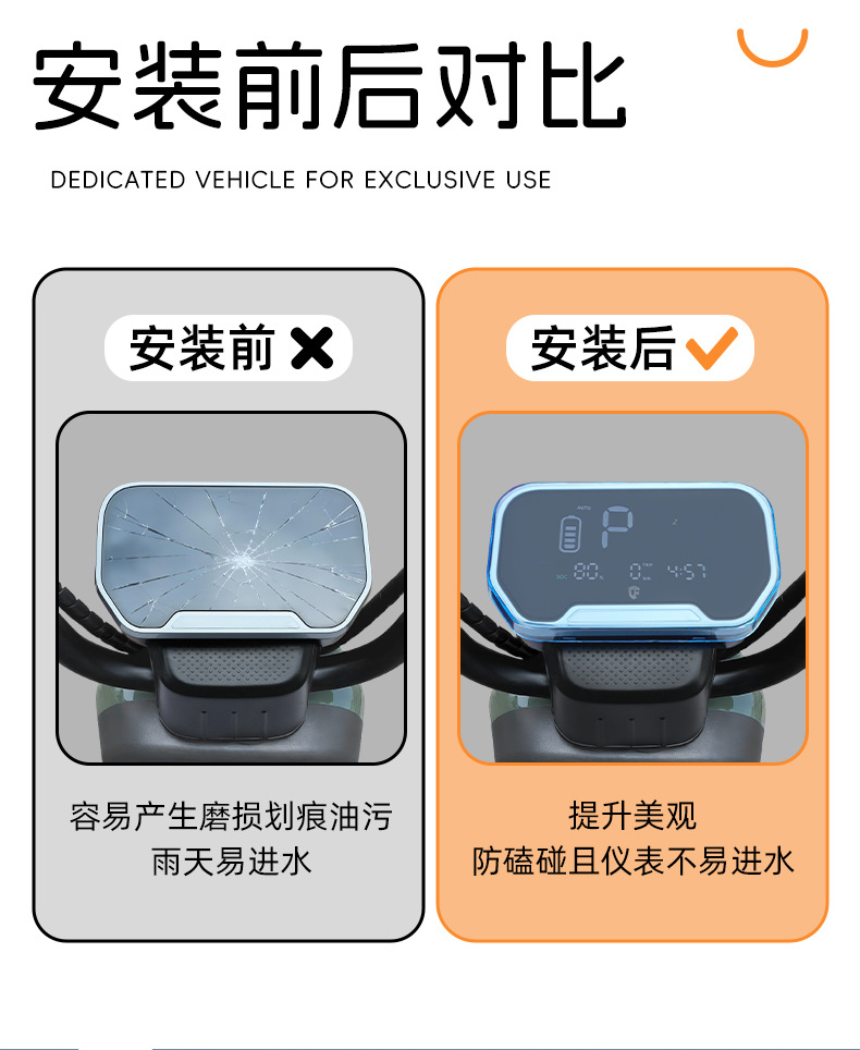 Suitable for Yadi B10 Electric Vehicle High-Definition Waterproof Instrument Panel Shell B50 Luxury Version Central Control Screen Protective Cover Accessories