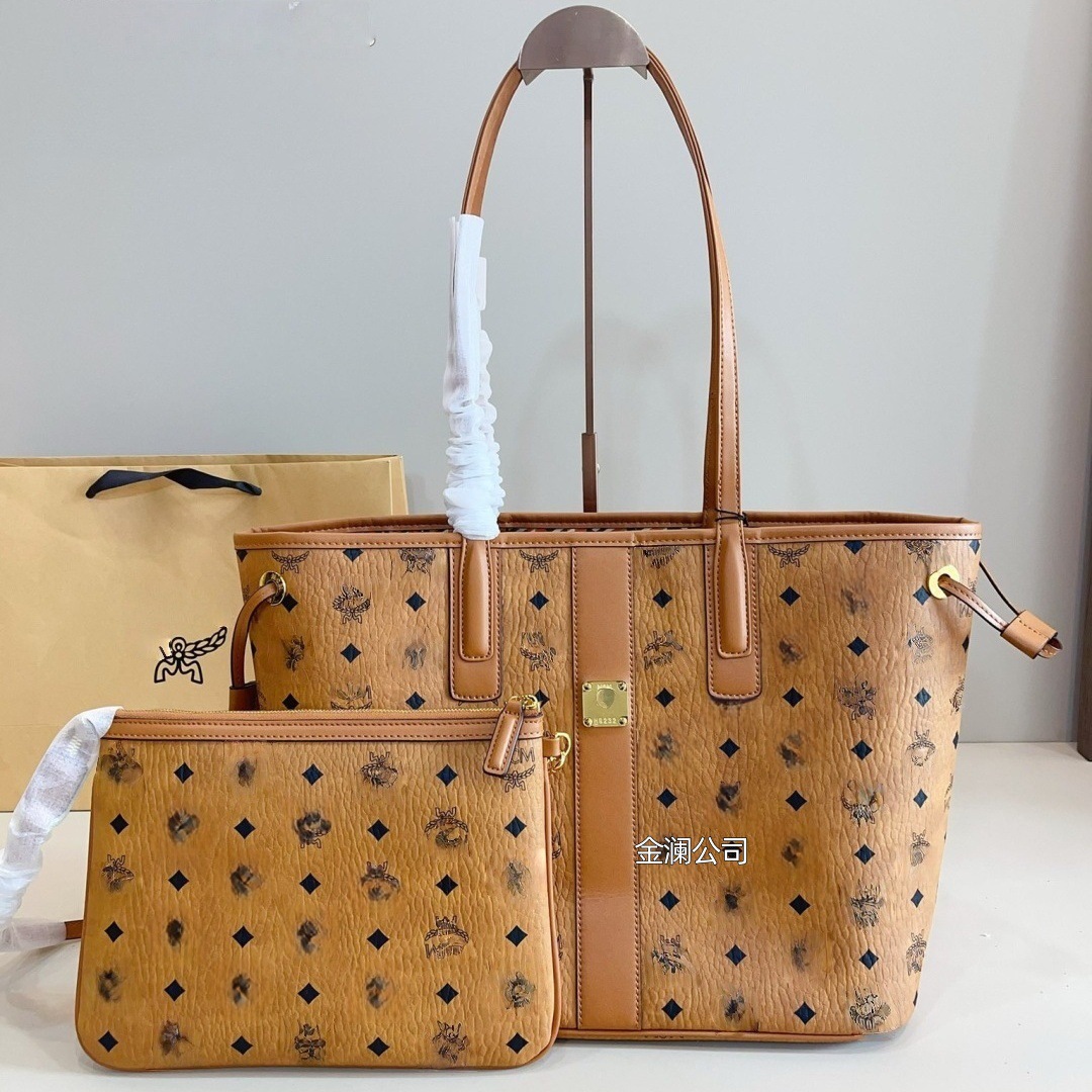 Tote Bag Women's Bag m Brand Genuine Leather New Style Mother-Daughter Shopping Bag Handbag Crossbody High-Quality Market Basket Bag