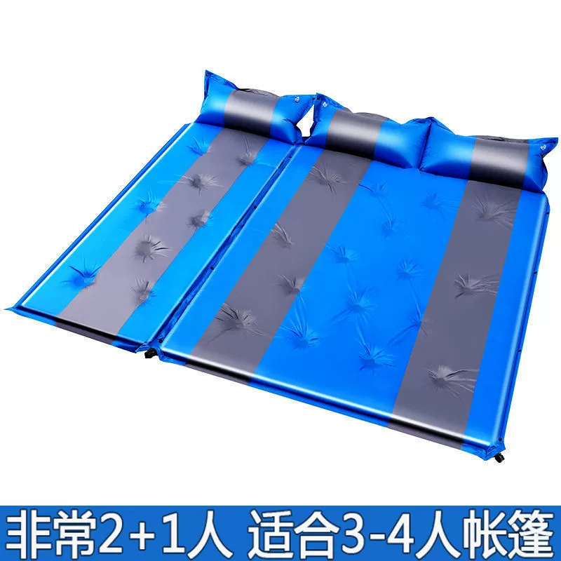 Automatic inflatable tent for camping, mattress at lunchtime, increased thickness