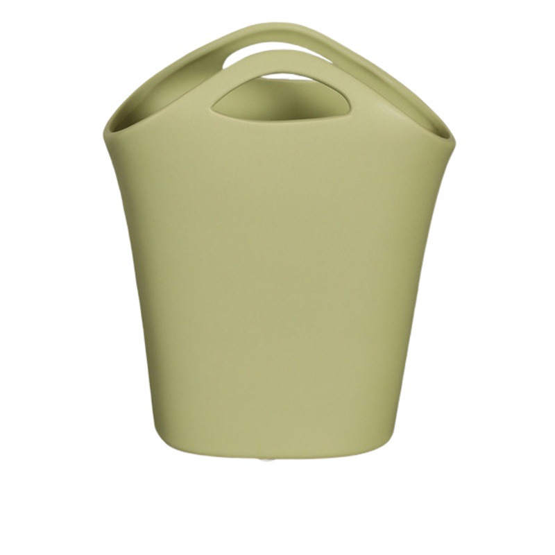 Crema estilo nicho bolso florero de cerámica decoración diseño sentido salón arreglo floral mesa comedor TV decoración del gabinete