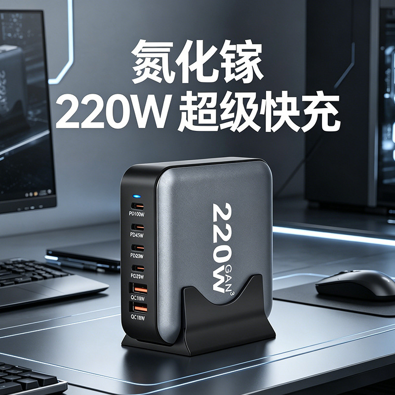 Carefully Selected Cross-Border 285W Gallium Nitride Pd Charger Exclusively for Amazon, Multi-Port Fast Charging for Laptops and Mobile Phones, Desktop Charger Carefully Selected Cross-Border 285W Gallium Nitride Pd Charger Exclusively for Amazon, Multi-Port Fast Charging for Laptops and Mobile Phones, Desktop Charger