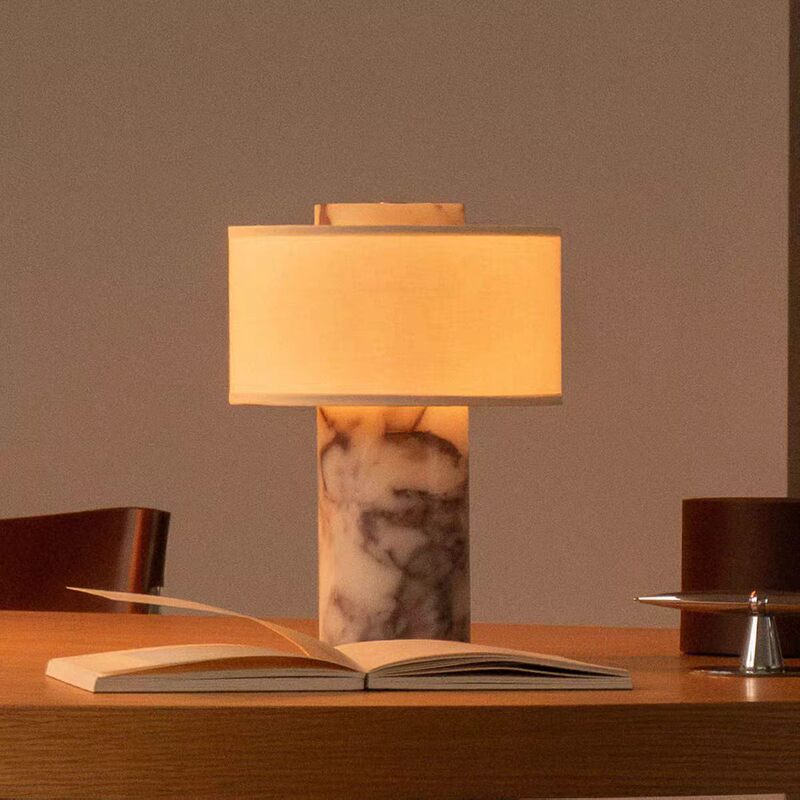 Aurum Italian-Style Bedroom Study Hotel Bar Bedside Atmosphere Night Light Marble Rechargeable Table Lamp Atmosphere Night Light