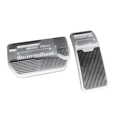 C10/C11/C01/A10 Accelerator and Brake | Dekorativ pedal başlıqları - a10foot-pedalshort-stylesilver