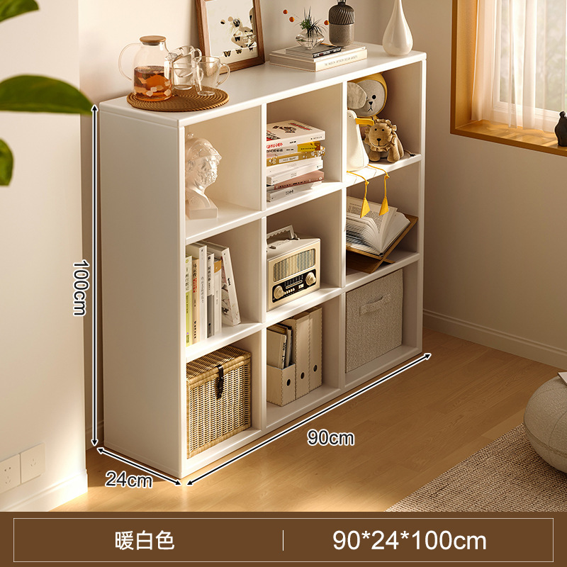 Estante de estantería Gabinete de rejilla de piso a techo Sala de estar Gabinete simple Gabinete de almacenamiento de libros multicapa Librería de lectura