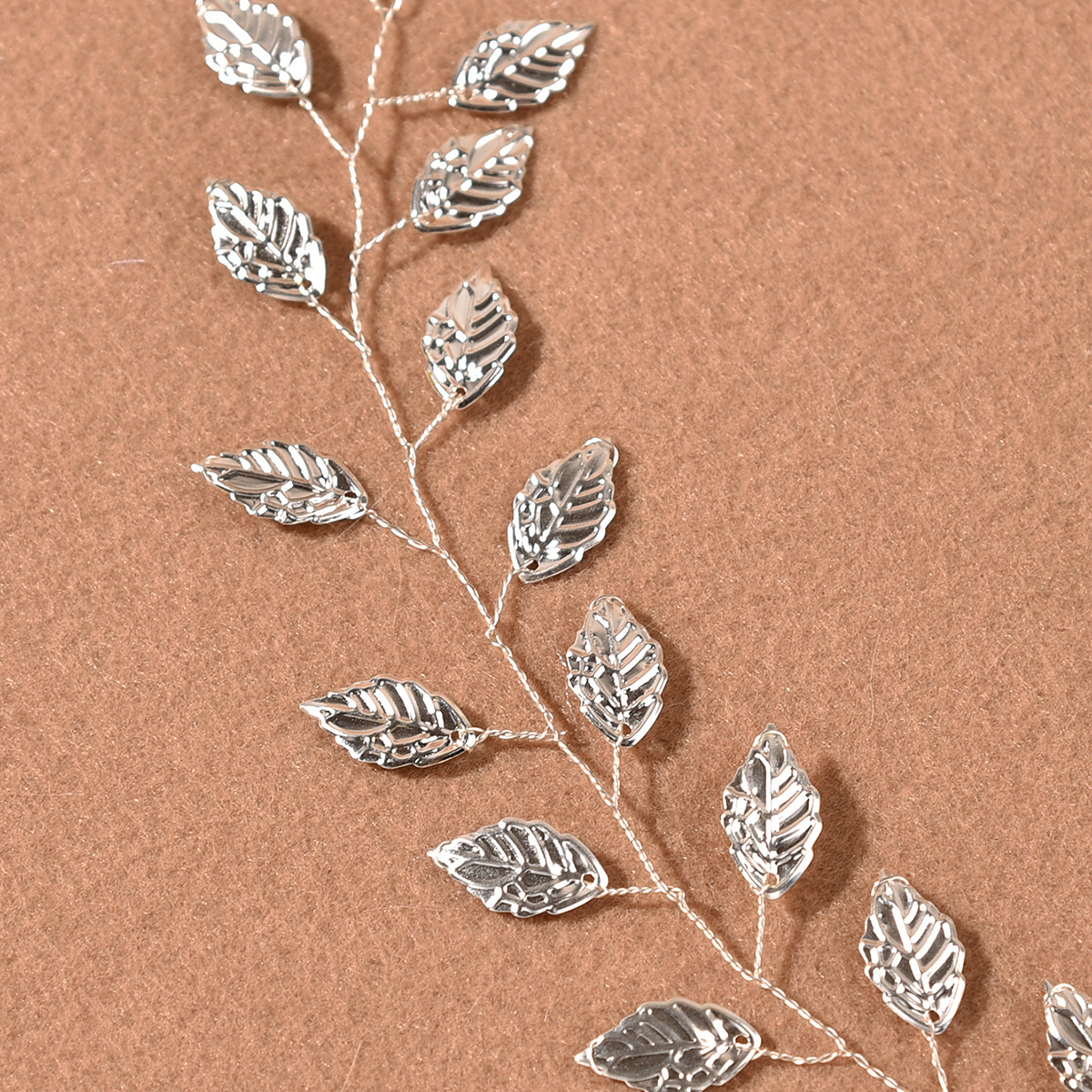 12g Weight Jewelry Headband Hair Accessories Type 1 Piece Quantity Party Occasion Alloy Material Leaf Pattern Women's Gender Sweet Style Sweet Women's Leaf Alloy Jewelry Headband 3