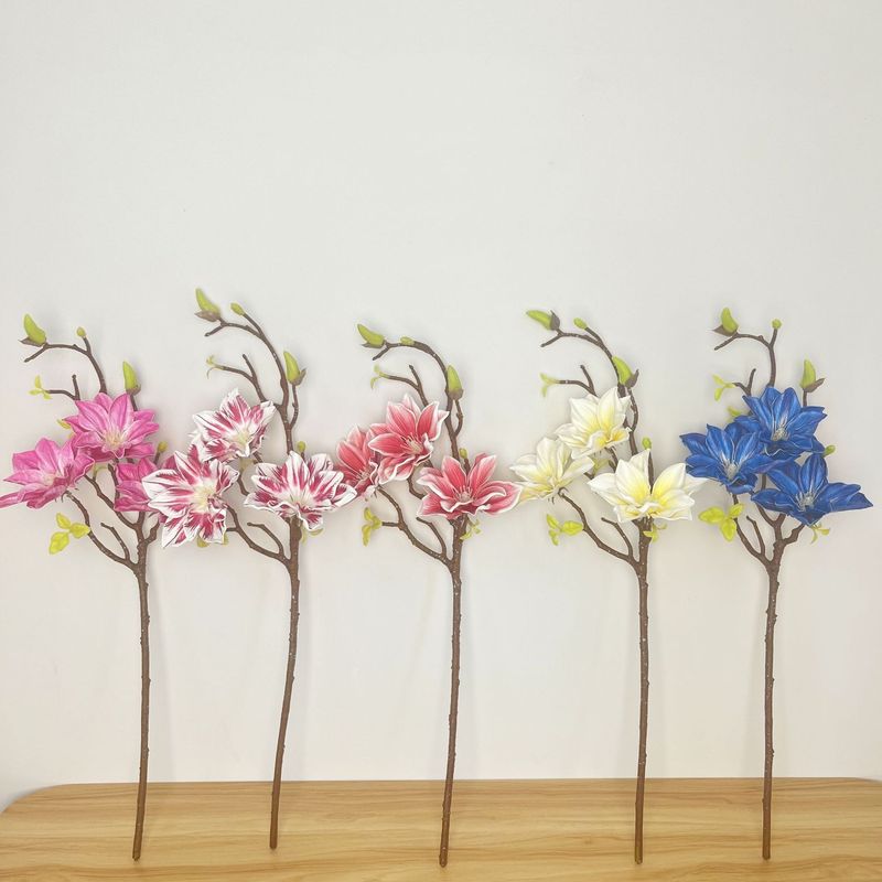 模擬感触EVAフォーチュンモクラン造花リビングルームホテル結婚式造花アート多頭モクラン|undefined
