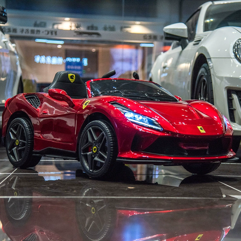 Ferrari игрушечный электромобиль, полноприводный транспорт с сиденьем, пульт дистанционного управления, для 1–12 лет