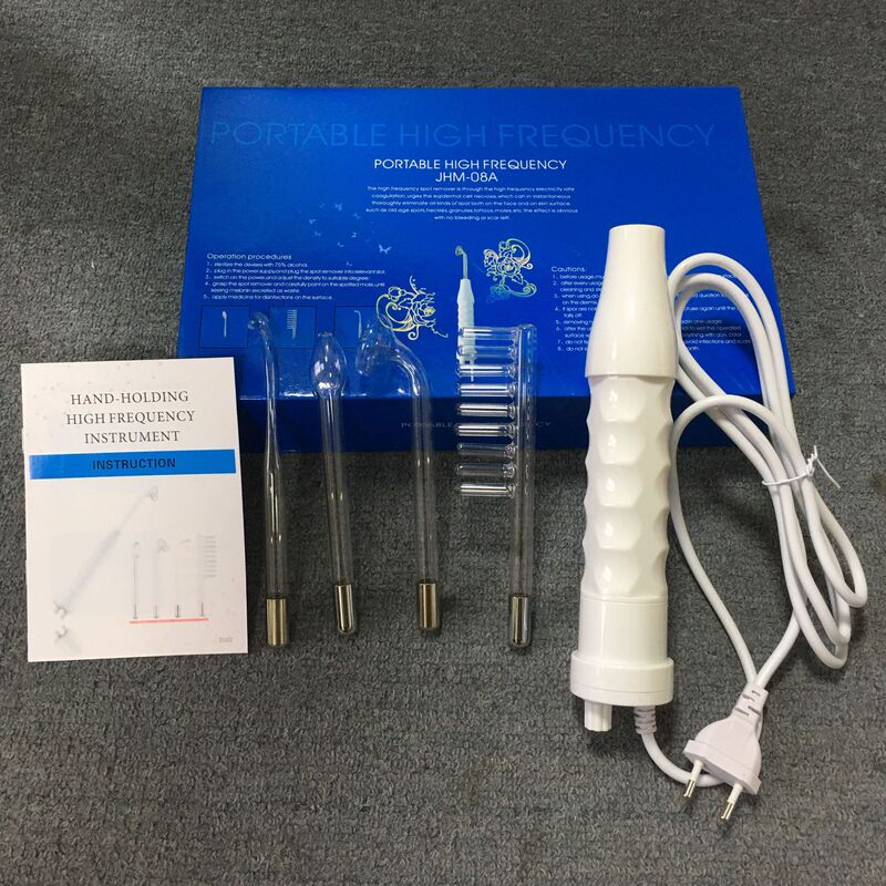 高周波電気治療櫛家庭用美容機器電気治療棒赤色紫光工場卸売り4点セット高周波|undefined