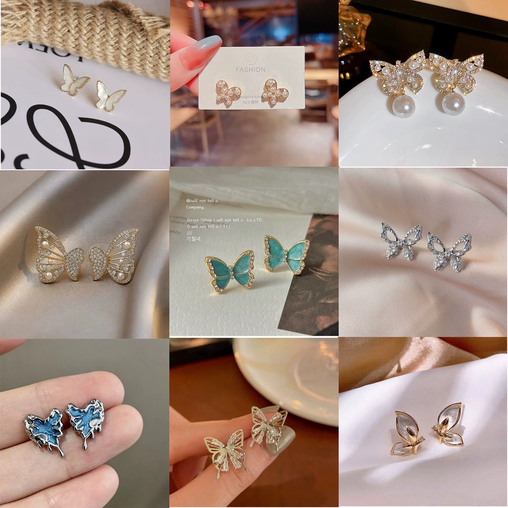 Серебряная игла, универсальные модные серьги, образец серебро 925, стиль легкой роскоши, стиль Chanel