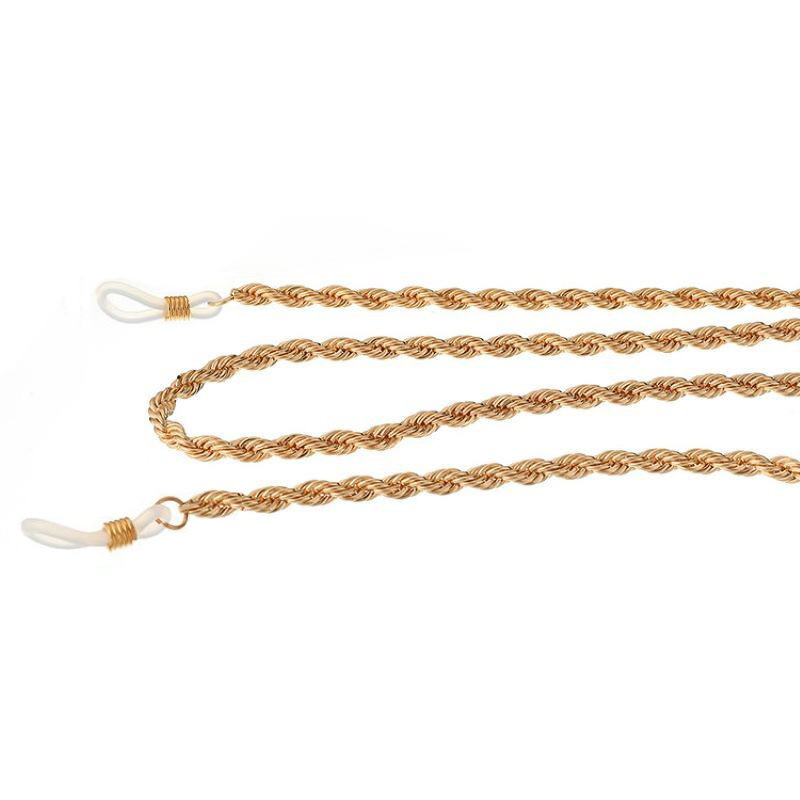 Women's Gender Casual Simple Style Solid Color Alloy Women's Glasses Chain