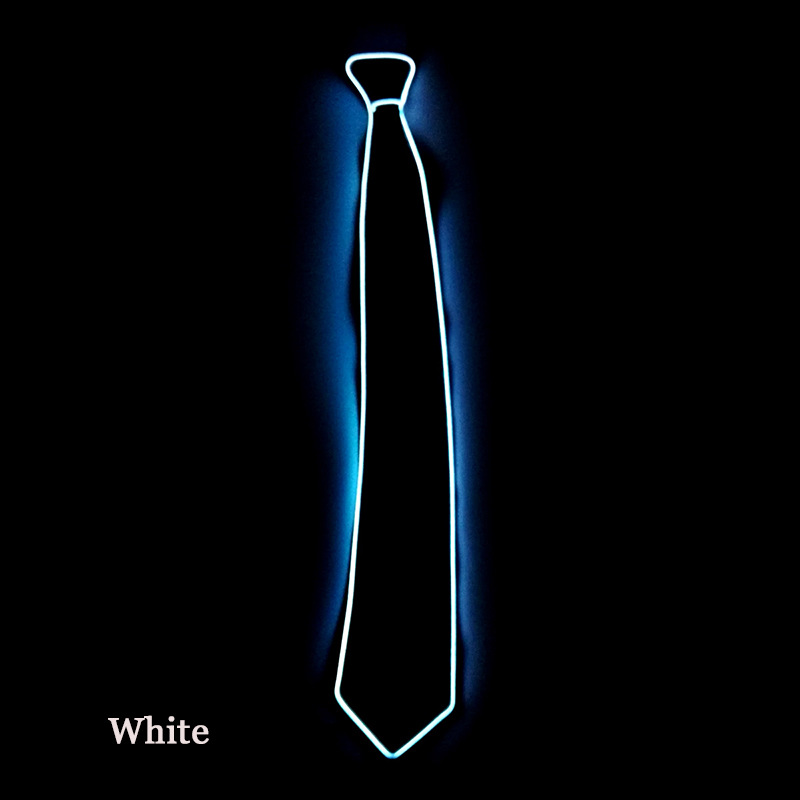 Corbata luminosa EL suministros para Halloween fiesta LED corbata brillante luminiscente al por mayor