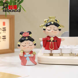 大唐盛世摆件国潮武则天杨贵妃仕女桌面装饰西安李白文创市集礼物