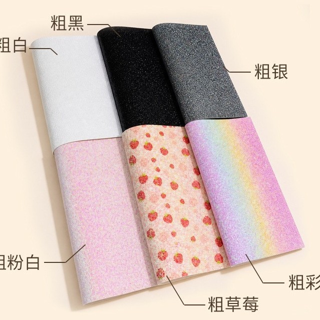 Tela Termoadhesiva con Brillos de Cuero para Manualidades y DIY
