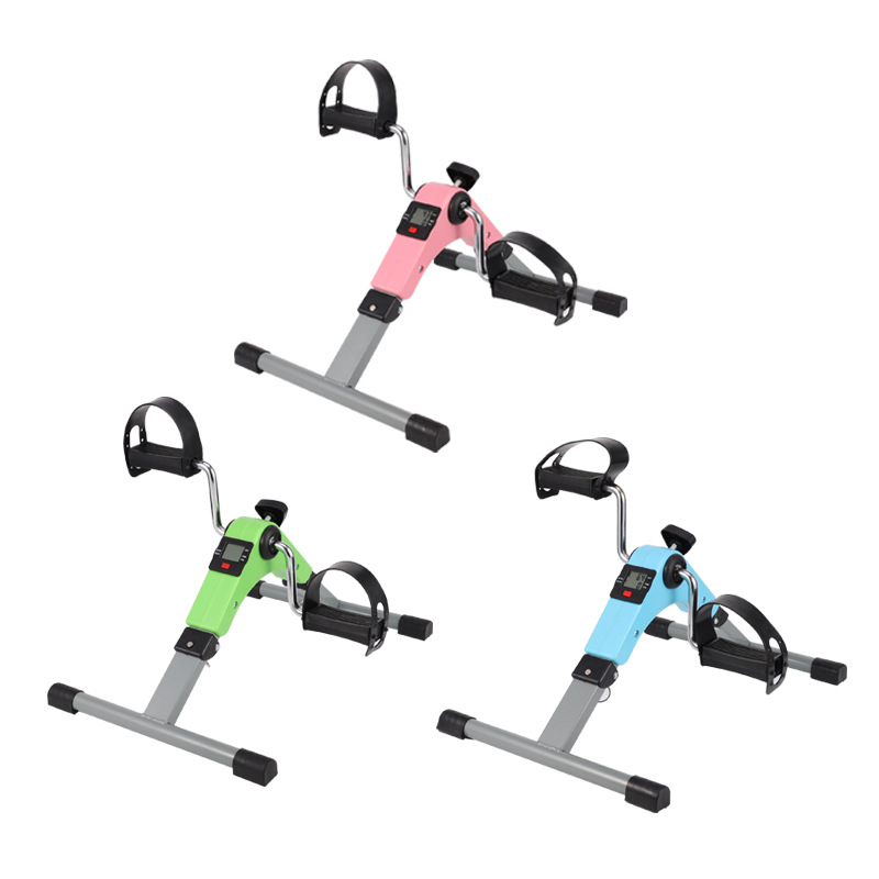 ♔ Cross-Border Folding Stepper, Home Leg Fitness Trainer, Rehabilitation Training Bicycle, Mini Exercise Bike, Small