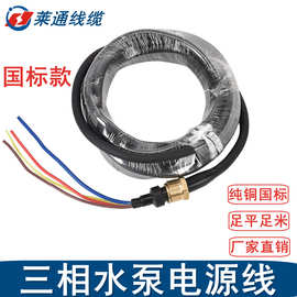 国标大功率三相油浸泵污水泵电源线潜水泵电线各种大型水泵电源线