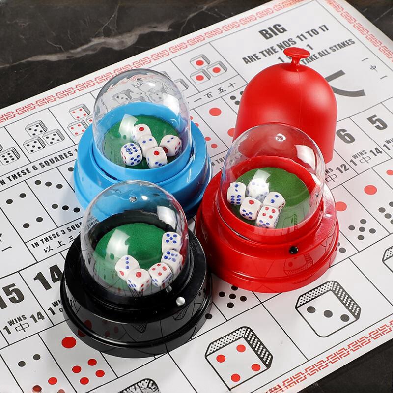 Large size creative electric automatic sieve cup with inner cover full cover drinking and playing large and small color cup suit dice cup sieve dice delivery