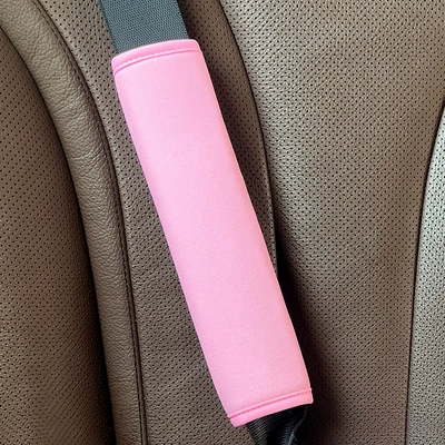 【High Quality, Good Workmanship】Four-Season Seat belt shoulder pad - four-seasons-1-pink-shoulder-pad-about-24cm-long