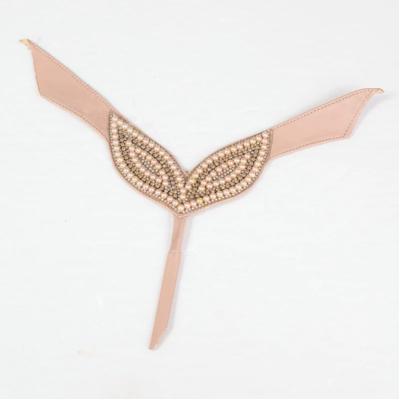 Богемская новая женская обувь верхняя полуфабрикаты модные стразы плоский склон с каблуком сандалии верхняя часть