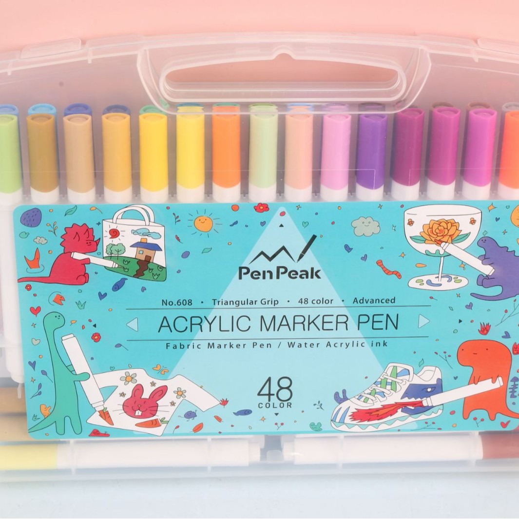 Top Tiger acrílico marcador 12/24/36/48 color cristal pluma pintura creativa DIY graffiti a base de agua