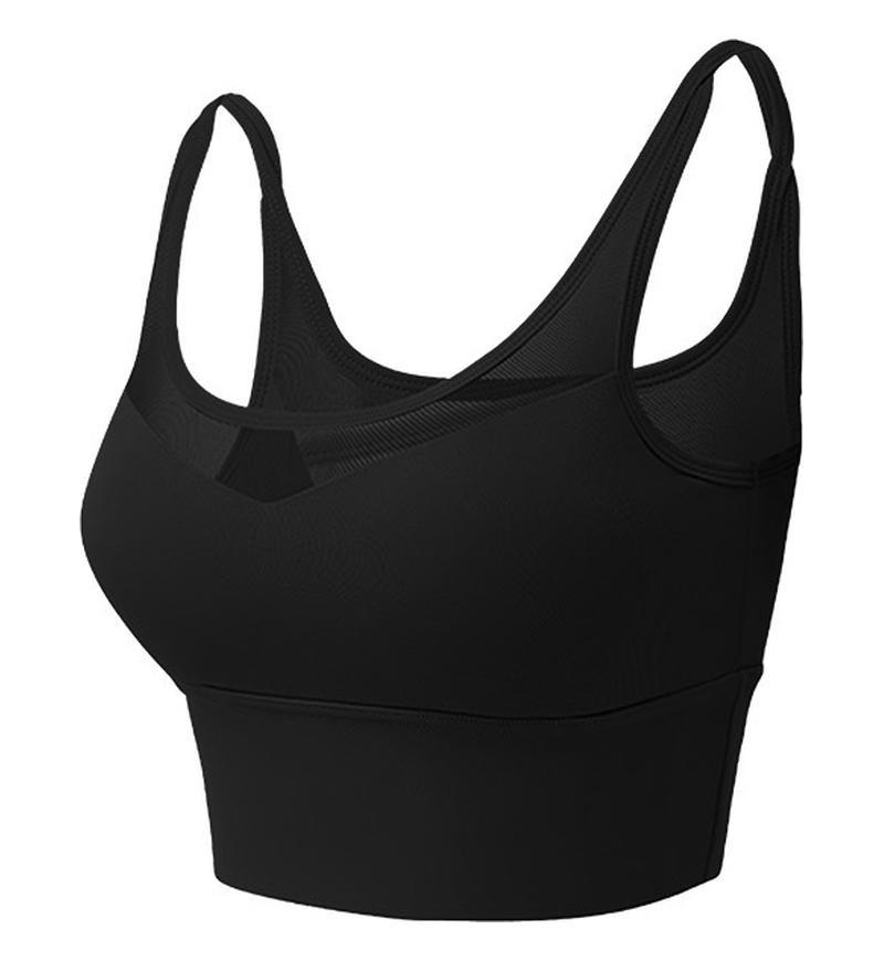 ropa interior deportiva de alta intensidad integrada almohadilla de pecho sin marcas de yoga chaleco antichoque reunido bra de yoga