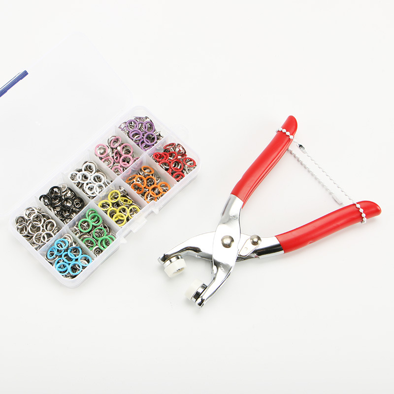 Directo de fábrica hueco de cinco garras hebilla traje herramienta de instalación alicates de presión manual de acero inoxidable botón de presión infantil entrega de una sola pieza