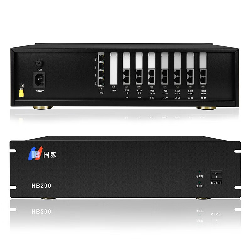 Guowei IP Voice Gateway HB100-8S Internet Phone 8 Prophone Protocolo SIP Puerta de enlace IAD Transferencia SIP