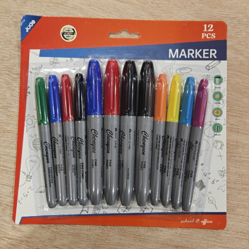 Cross-Border English Version of Super Large Capacity Tattoo Painting Pen Tattoo Oily Marker 9900 Round Head Quick-Drying Marker