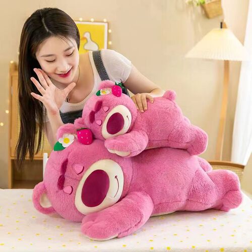 Party style strawberry bear plush toy doll doll hug bear cloth doll girl birthday gift one piece on behalf of the generation