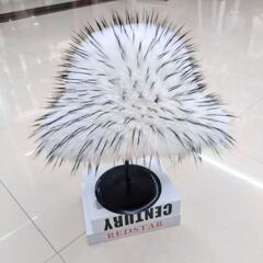 跨境冬上新加厚时尚仿皮草仿银蓝狐渔夫帽藏族帽保暖加厚毛绒帽子