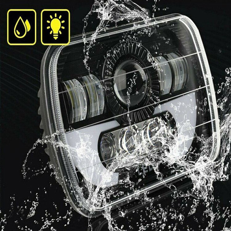 5x7 luz cuadrada adecuada para jeep chenoji 7 pulgadas LED faro 6x7 lejos y cerca de la luz faro modificación fuera de la carretera