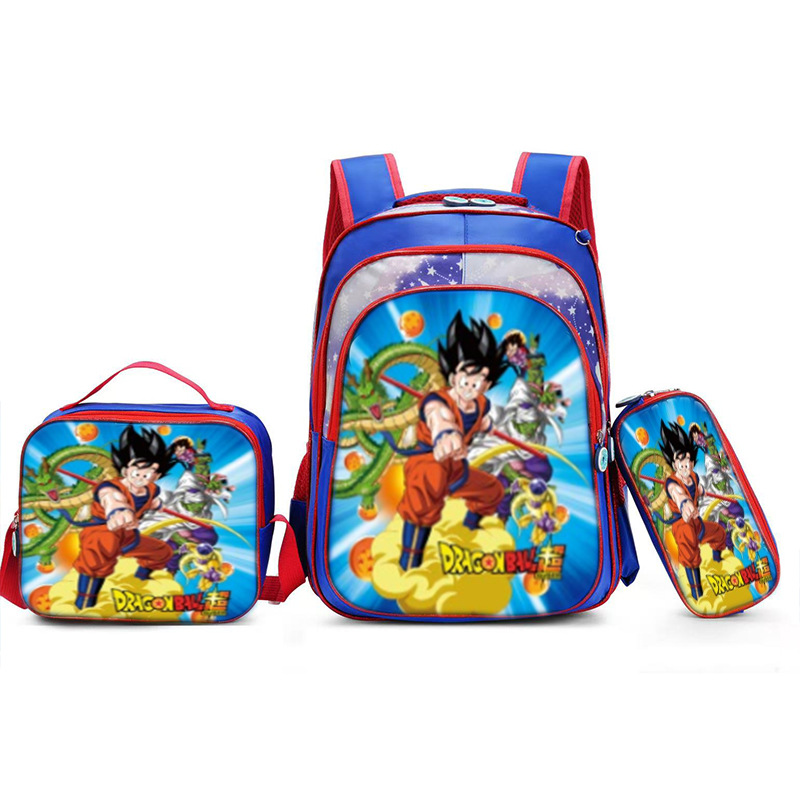 Nuevo Kpop América del Sur 16 pulgadas tres piezas juego de tirón para niños 3D brujas caza mochila de hombro para estudiantes doble espalda