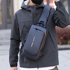 男性の胸のカバンのパスワードロックの盗難防止のカバンの男性のショルダーバッグは斜めのカバンのビジネスの手提げのカバンの卸売りを決められます。