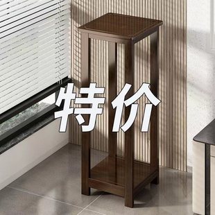 Flower Stand Indoor Home New Chinese Style Office Flower Stand Balcony Flower Stand Solid Bamboo Flower Stand Study Flower Stand