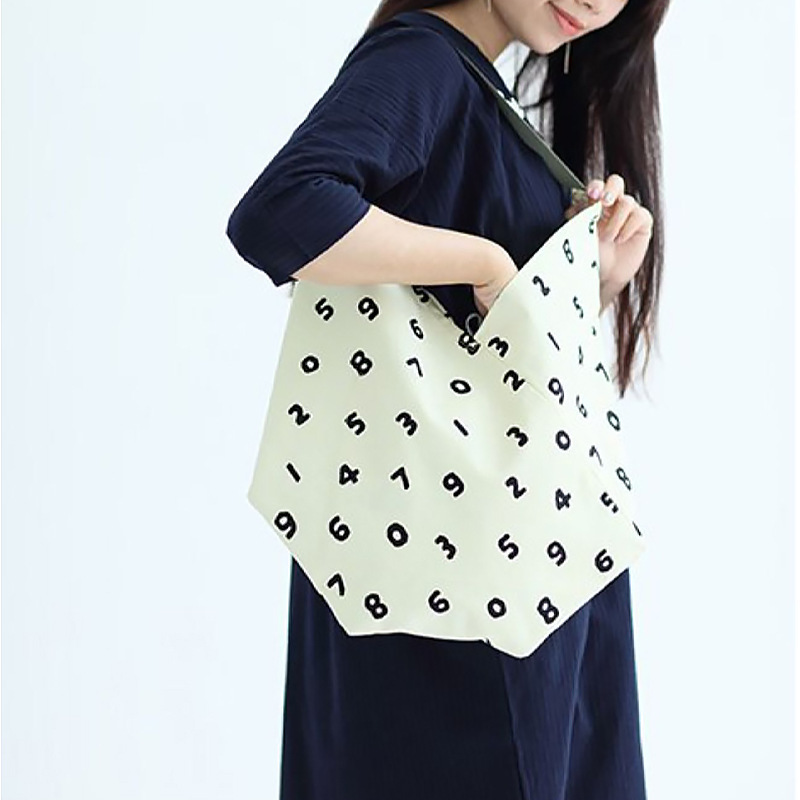 Japanese-style Large-capacity Portable Bag with Shoulder Strap Japanese-style Canvas Bag for Women
