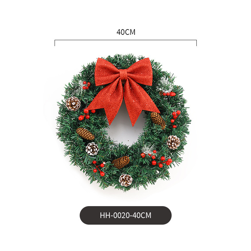 アマゾン起爆クリスマス花輪藤条30/40/50/60cmクリスマス装飾花輪門掛シーン|undefined