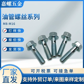 定制油管螺丝摩托车汽车刹车盘法兰外六角单孔空心螺栓电动车碟刹