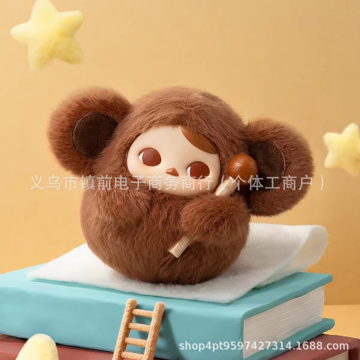 新款毛绒搪胶盲盒可爱敲敲潮玩挂件摆件礼物卡通玩偶电子木鱼礼物