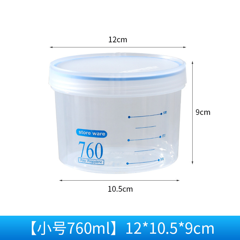 Cocina transparente sellado tarro fácil de hebilla tarro de almacenamiento de múltiples granos tarro de galletas de frutas secas de alimentos tarro de almacenamiento de leche en polvo de plástico