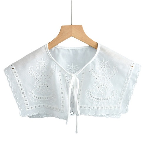 Detachable dickey collar for women girls half shirt sweater decoration collar  children personality minus age big white shawl