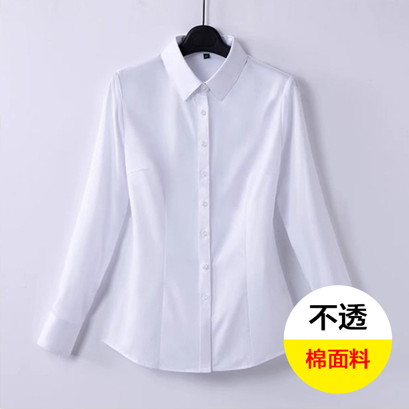 夏の新型vネック韓国版白シャツ女性半袖作業服正装修身職業シャツが痩せています。|undefined