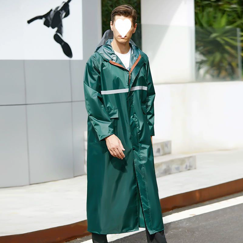 Long raincoat for men and women for hiking, increased thickness, wholesale