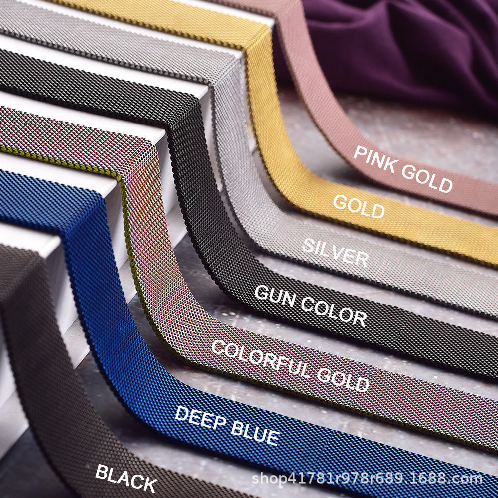 12mm 14mm 16m 18 20 22 23 24mm universal cabeza plana Milan Nice reloj magnético con punto