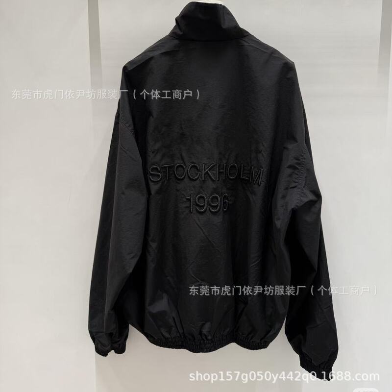 2025 春夏新作ハイバージョンバック刺繍薄手ジャケットジャケット男性と女性の同じスタイルのジッパージャケット|undefined