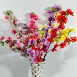桃花枝梅花枝樱花枝室内客厅摆放花艺假树造景工程装饰塑料花单枝