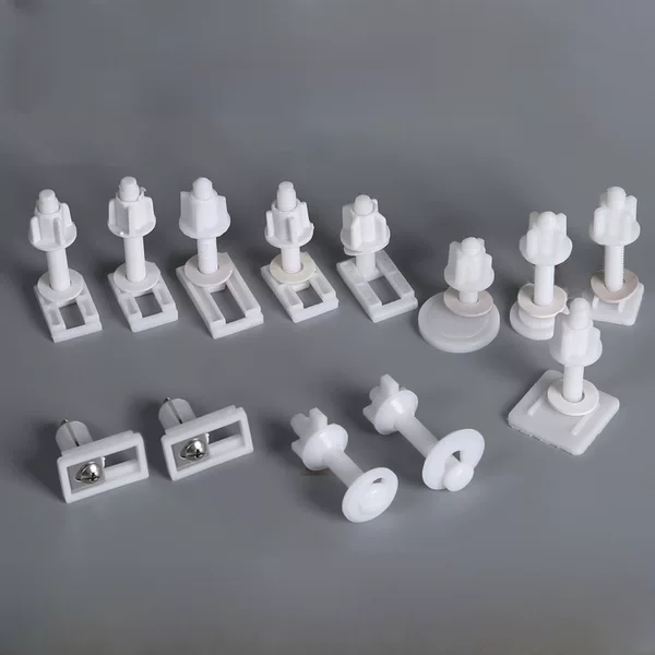 Toilet lid accessories toilet cover fixing screws quick removal upper and lower mounting plastic rubber expansion screws