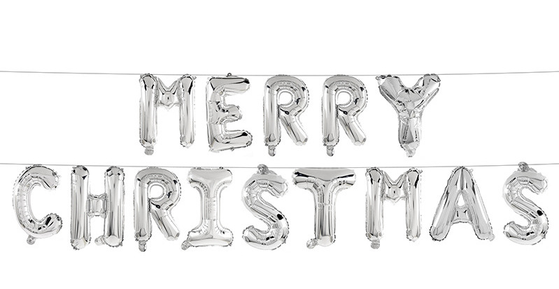 Christmas Basic Simple Style Letter Aluminum Film Christmas Balloons display picture 4