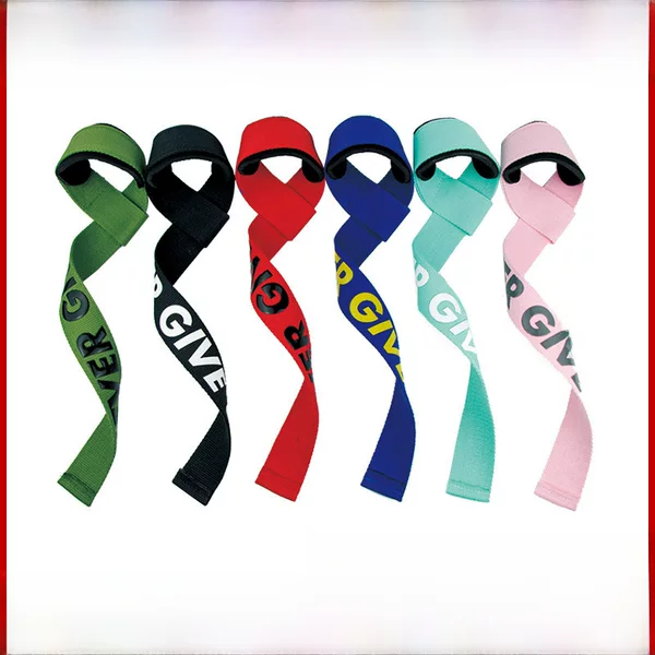 Mkas Sports Fitness Assistance Belt Weightlifting Training Grip Belt Pull-Up Silicone Wristband Deadlift Assistance Belt
