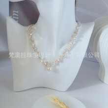 巴洛克花瓣珍珠 项链  S925银 新款爆款 少女感 珍珠饰品 源头批